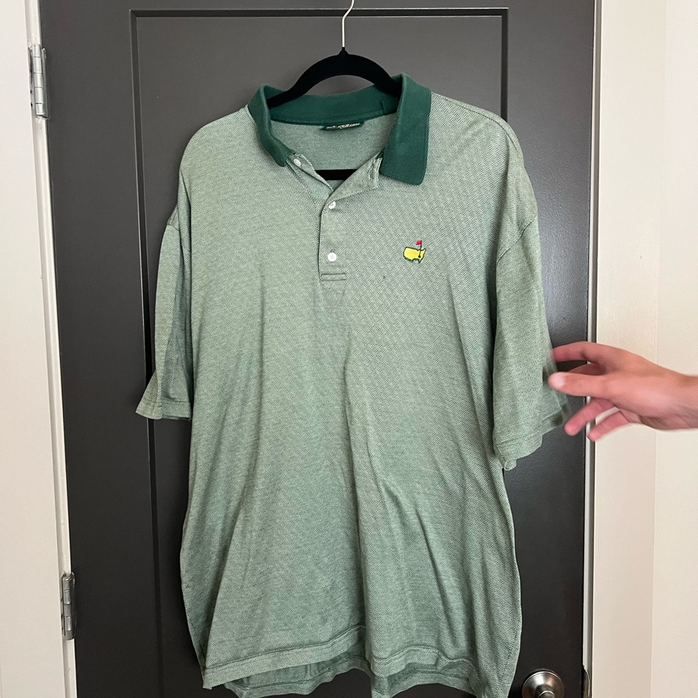 Augusta National Vintage Masters Green Polo Shirt with Embroidered Logo